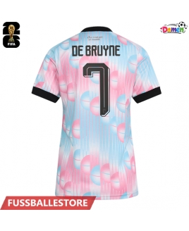 Günstige Belgien Kevin De Bruyne #7 Auswärtstrikot Damen WM 2026 Kurzarm